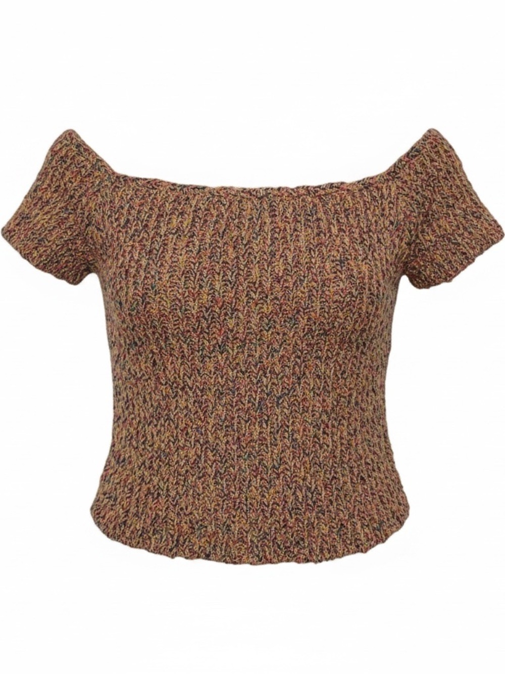 Kimchi Blue crochet knit off the shoulder or on crop summer retro y2k 90s XS